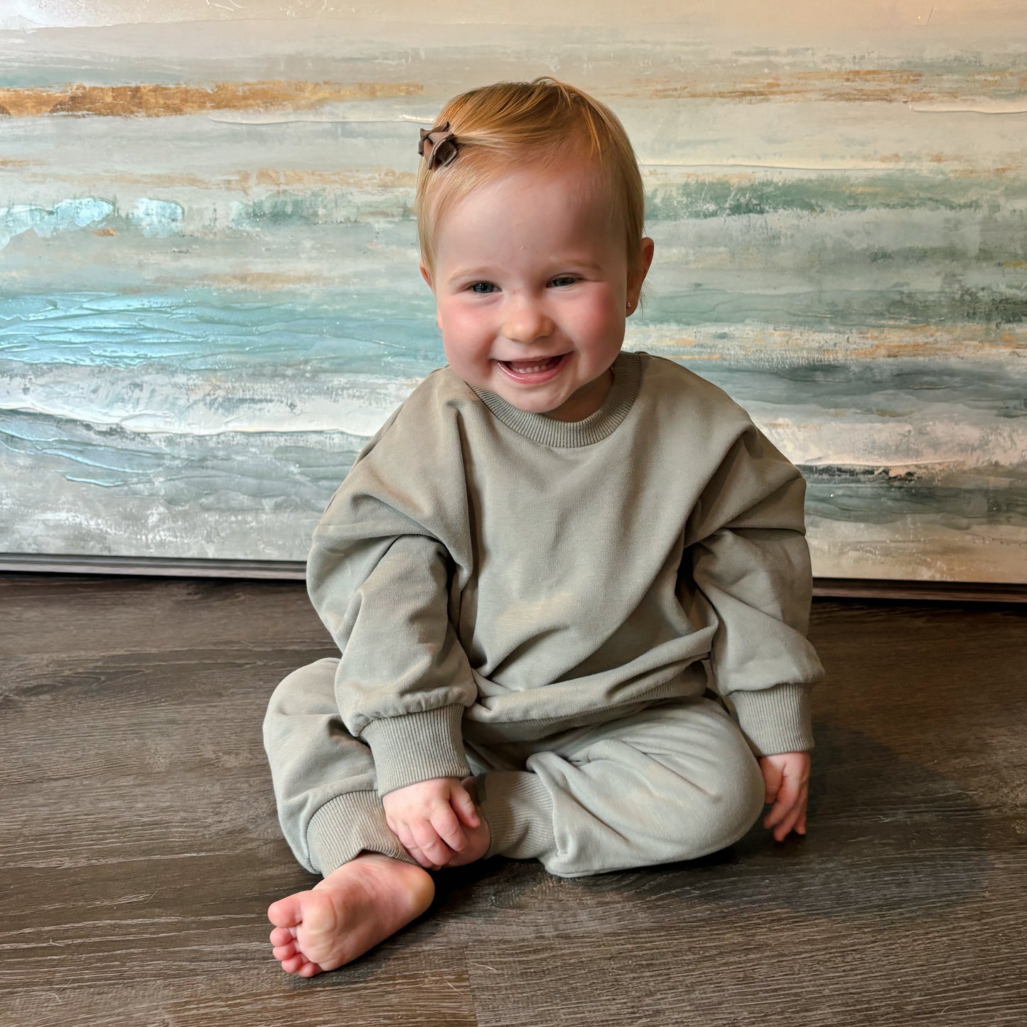 The Gigi Organic Toddler Sweatshirt and Jogger Set - Unisex